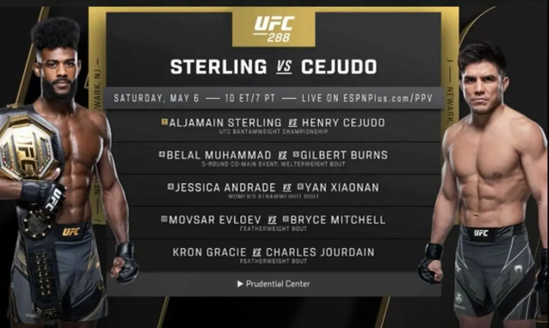 دانلود  رویداد یو اف سی   288 :  UFC 288: Sterling vs. Cejudo