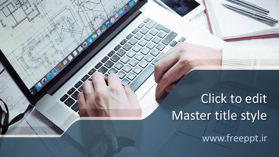 قالب پاورپوینت مهندس نقشه کشی