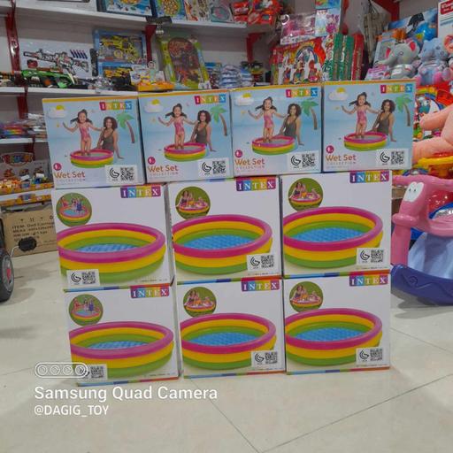  خرید استخر کودک سه رنگ با قیمت مناسب - 147 سانت