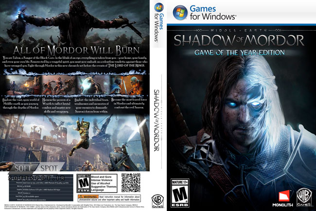 Middle-Earth: Shadow of Mordor GOTY Edition Cover