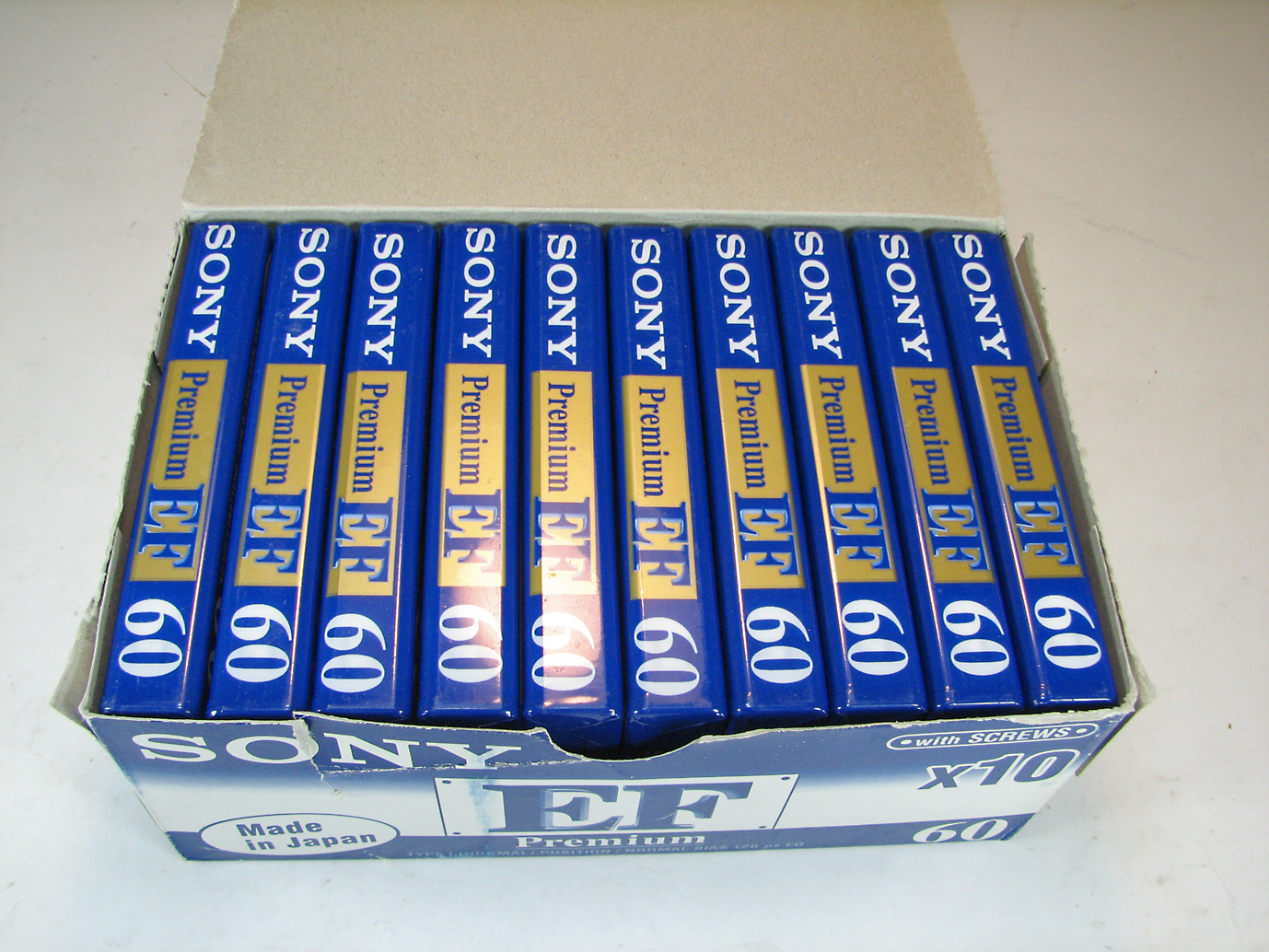 بسته کامل نوار کاست SONY EF PREMIUM 60