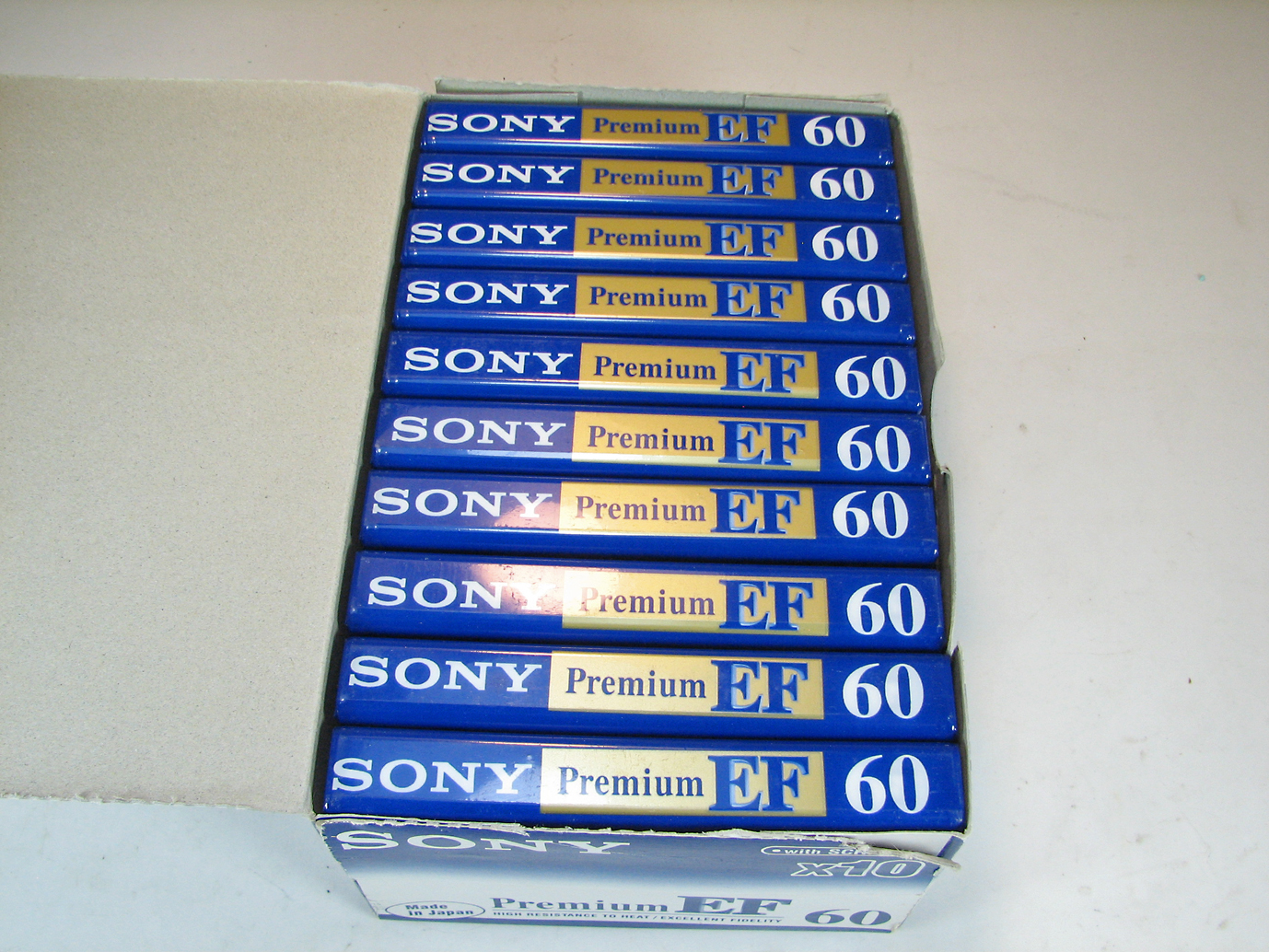 بسته کامل نوار کاست SONY EF PREMIUM 60